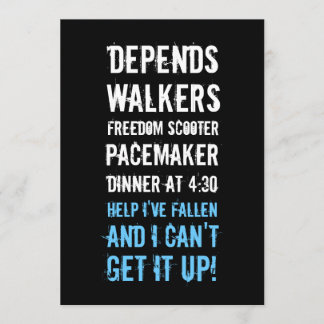 50. Geburtstagspartei - Einladung des alten Mannes