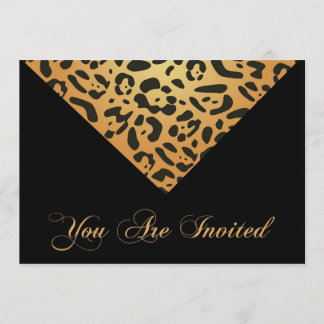 50. Geburtstagspartei Einladung in Leopard