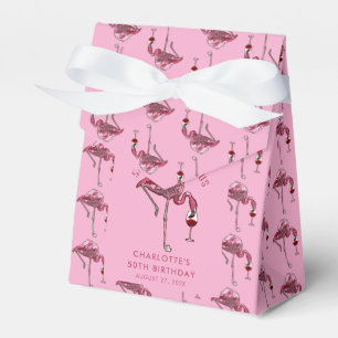 50. Geburtstagsparty 50 und Fabulous Flamingo Geschenkschachtel
