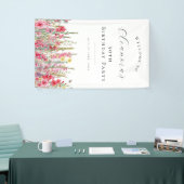 50. Geburtstagsparty August Geburtstagsfeier Blume Banner (Messeveranstaltung)