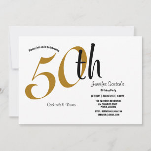 50. Geburtstagsparty, Black & Gold Thema