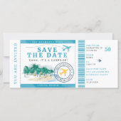 50. Geburtstagsparty Boarding Einladung (Vorderseite)