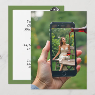 50. Geburtstagsparty des Wine Pouring Einladung