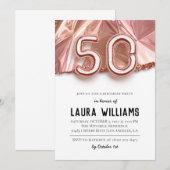 50. Geburtstagsparty Einladung (Vorne/Hinten)