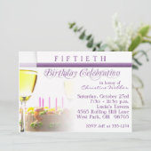 50. Geburtstagsparty Einladung (Stehend Vorderseite)