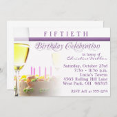50. Geburtstagsparty Einladung (Vorne/Hinten)