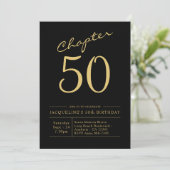 50. Geburtstagsparty Einladung (Stehend Vorderseite)