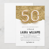 50. Geburtstagsparty Einladung (Vorne/Hinten)