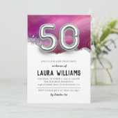 50. Geburtstagsparty Einladung (Stehend Vorderseite)