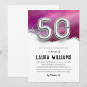 50. Geburtstagsparty Einladung (Vorne/Hinten)