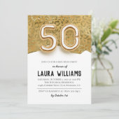 50. Geburtstagsparty Einladung (Stehend Vorderseite)