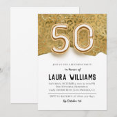 50. Geburtstagsparty Einladung (Vorne/Hinten)