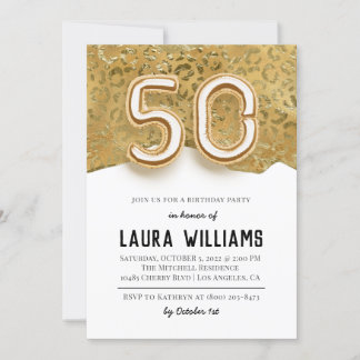 50. Geburtstagsparty Einladung