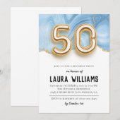 50. Geburtstagsparty Einladung (Vorne/Hinten)