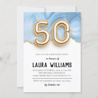 50. Geburtstagsparty Einladung