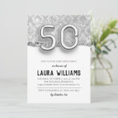 50. Geburtstagsparty Einladung (Stehend Vorderseite)