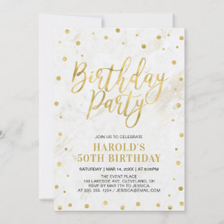 50. Geburtstagsparty Einladung