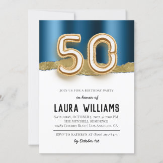 50. Geburtstagsparty Einladung