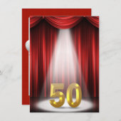 50. Geburtstagsparty Einladung (Vorne/Hinten)