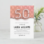 50. Geburtstagsparty Einladung (Stehend Vorderseite)