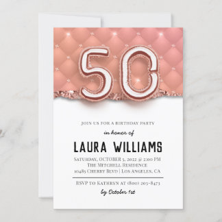 50. Geburtstagsparty Einladung