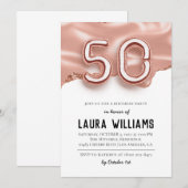 50. Geburtstagsparty Einladung (Vorne/Hinten)