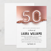 50. Geburtstagsparty Einladung (Vorne/Hinten)