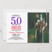 50. Geburtstagsparty Einladung (Vorderseite)