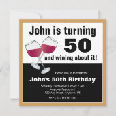 50. Geburtstagsparty Einladung (Vorderseite)