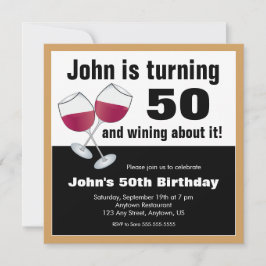 50. Geburtstagsparty Einladung