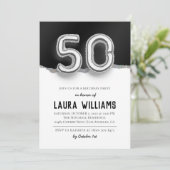 50. Geburtstagsparty Einladung (Stehend Vorderseite)