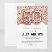 50. Geburtstagsparty Einladung (Vorne/Hinten)