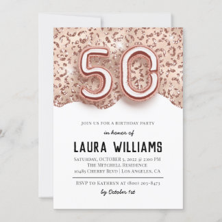 50. Geburtstagsparty Einladung