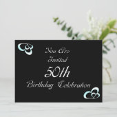 50. Geburtstagsparty Einladung (Stehend Vorderseite)