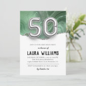 50. Geburtstagsparty Einladung (Stehend Vorderseite)