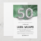 50. Geburtstagsparty Einladung (Vorne/Hinten)