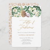 50. Geburtstagsparty Einladung (Vorne/Hinten)