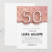 50. Geburtstagsparty Einladung (Vorne/Hinten)