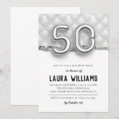 50. Geburtstagsparty Einladung (Vorne/Hinten)