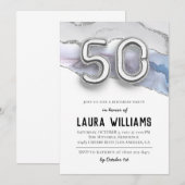 50. Geburtstagsparty Einladung (Vorne/Hinten)