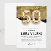 50. Geburtstagsparty Einladung (Vorne/Hinten)