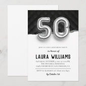 50. Geburtstagsparty Einladung (Vorne/Hinten)