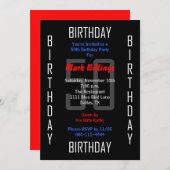 50. Geburtstagsparty Einladung 50 (Vorne/Hinten)