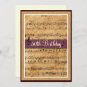 50. Geburtstagsparty Einladung anpassbar (Vorne/Hinten)