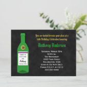 50. Geburtstagsparty Einladung Chalkboard (Stehend Vorderseite)