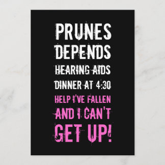 50. Geburtstagsparty - Einladung der Alten Dame