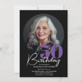 50. Geburtstagsparty Einladung Foto 50. Geburtstag (Vorderseite)