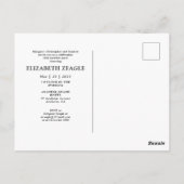 50. Geburtstagsparty Einladung Foto Collage Postkarte (Rückseite)