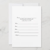 50. Geburtstagsparty Einladung Modern (Rückseite)