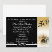 50. Geburtstagsparty Einladungen (Vorne/Hinten)